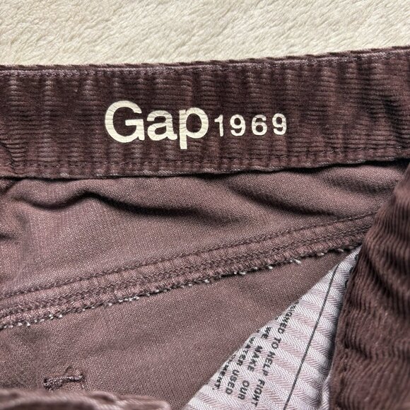 Gap Pants Womens 29P Petite Rich Eggplant Perfect Boot Corduroy Mid Rise Bootcut - Picture 4 of 11